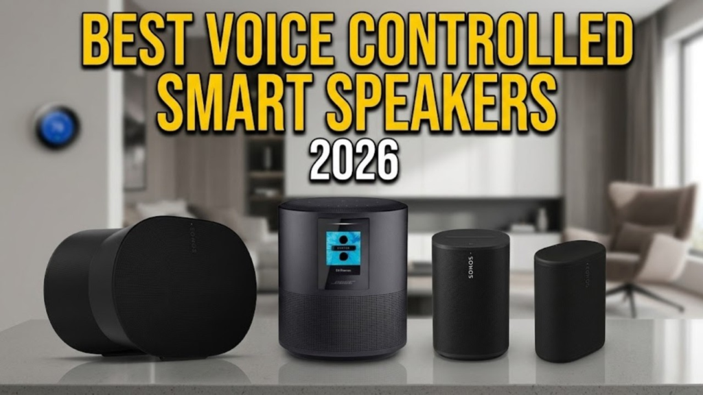 Smart Speakers in 2026 showcasing voice-controlled technology for smart homes productivity and entertainment